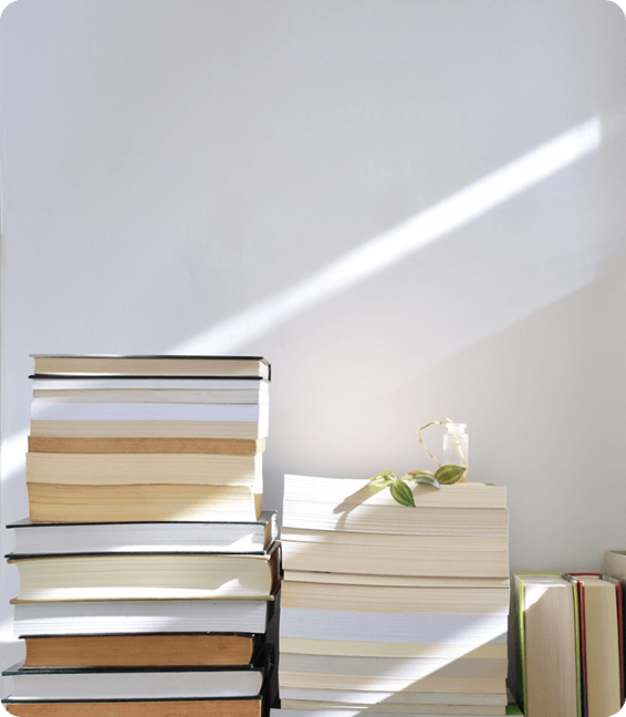 Illustration d'une pile de livres