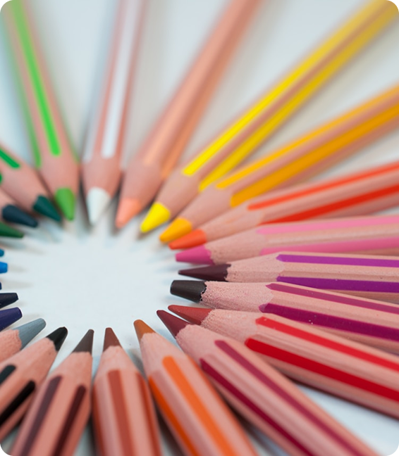 Photo de crayons de couleurs